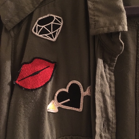 Green Patch Button Down - Picture 4 of 5